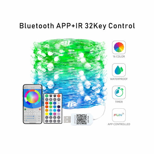 GFLAI Factory Wholesale 4 Wire USB Plug App Controlled LED Fairy